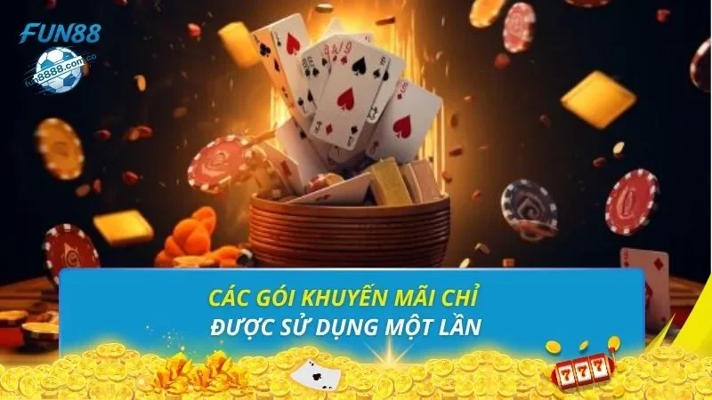 Các gói khuyến mãi chỉ được sử dụng một lần